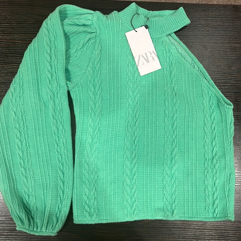 Zara sweater 💚